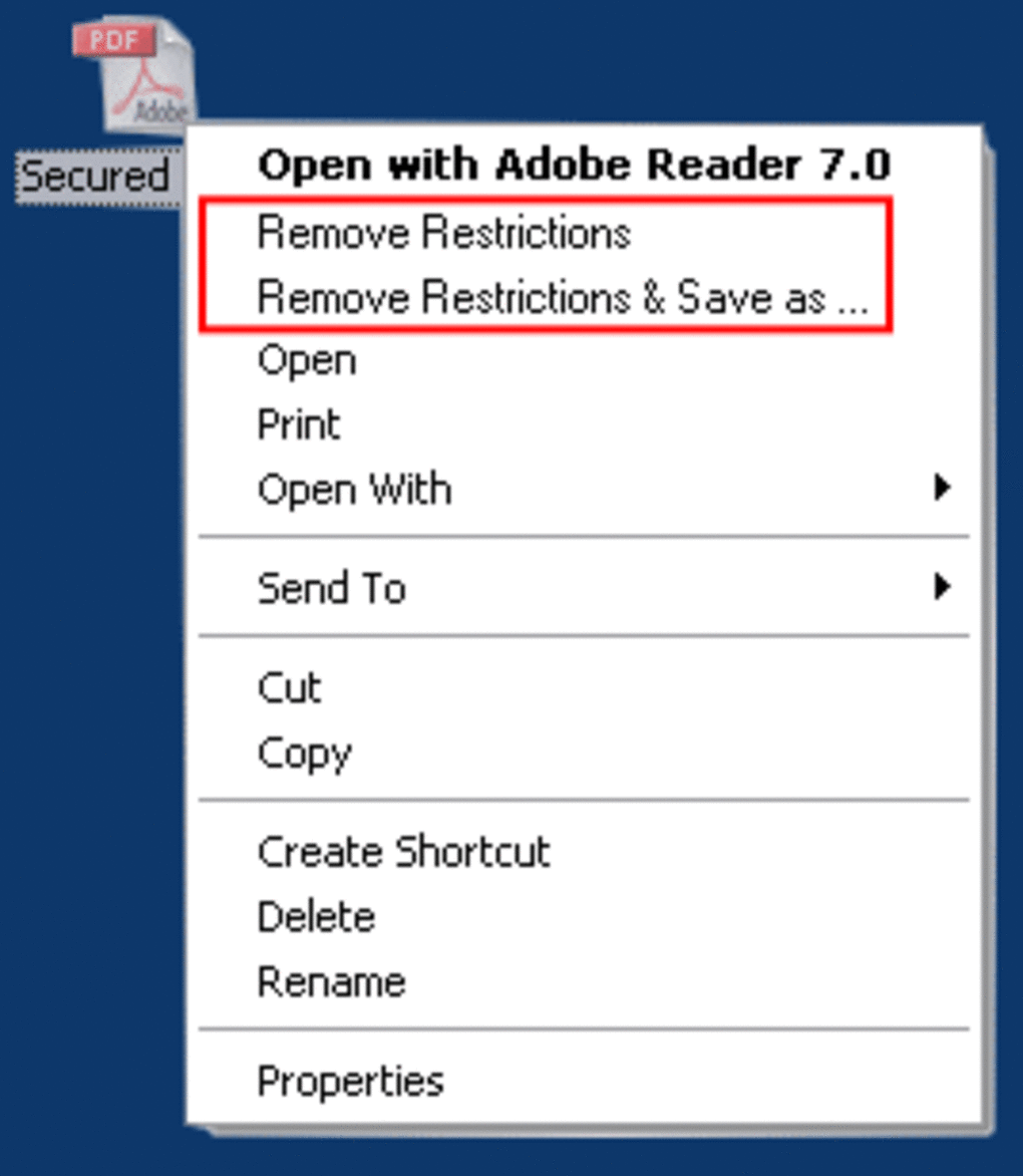 a pdf restriction remover